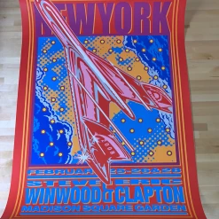 Eric Clapton - 2008 John Van Hamersveld Poster New York, NY MSG