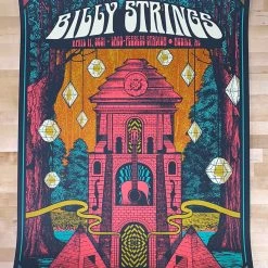 Billy Strings - 2021 Status Serigraph Poster Mobile, AL 4/11 Gig Posters