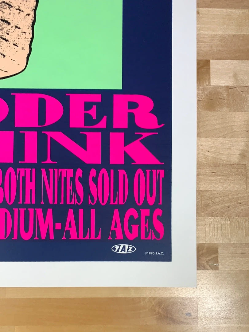 TAZ Gig Posters Smashing Pumpkins - 1993 T.A.Z. Poster Hollywood, CA Palladium 1st Ed 7 TAZ Gig Posters Smashing Pumpkins - 1993 T.A.Z. Poster Hollywood, CA Palladium 1st Ed