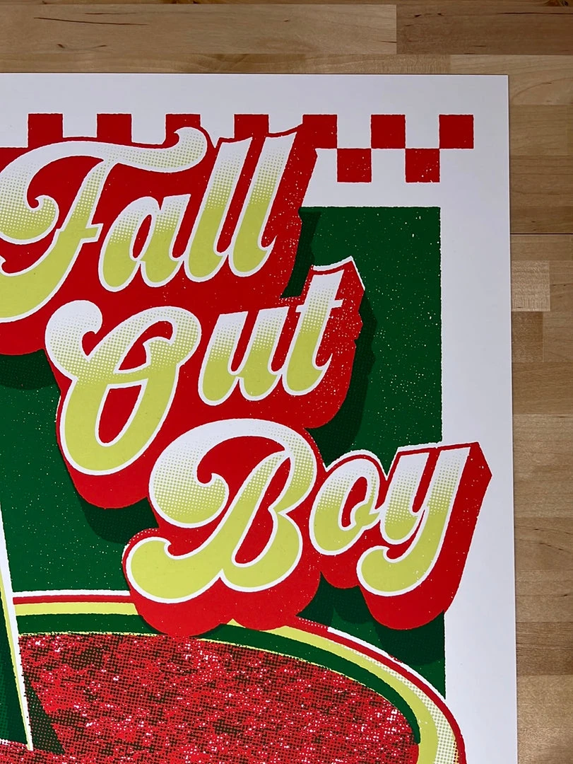 Fall Out Boy - 2021 Mike Tallman Poster Chicago, IL Wrigley Field 6 Fall Out Boy - 2021 Mike Tallman Poster Chicago, IL Wrigley Field