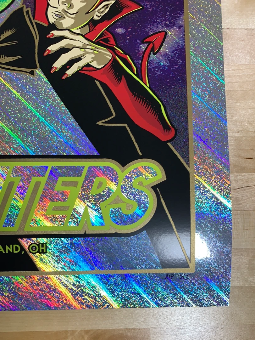 Foil Posters Foo Fighters - 2020 Brian Ewing Poster Cleveland, OH Rapture Foil 7 Foil Posters Foo Fighters - 2020 Brian Ewing Poster Cleveland, OH Rapture Foil