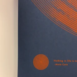 Marie Cure - 2016 Justin Van Genderen Poster Red Variant