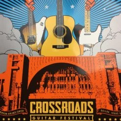 Crossroads Guitar Festival - 2019 Scrojo Poster Dallas, TX American Airlines Cen Gig Posters