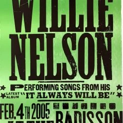 Gig Posters Willie Nelson - 2005 Hatch Show Print 2/4 Poster Jacksonville, FL