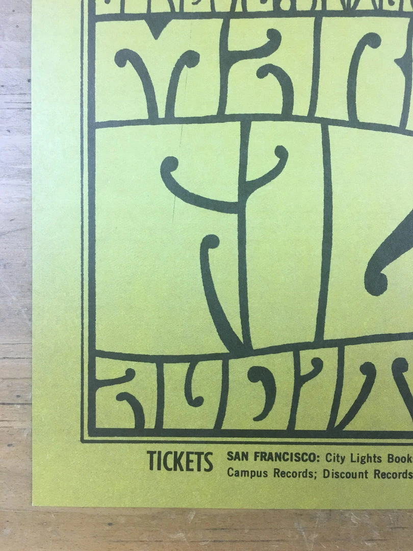 Grateful Dead Chuck Berry - 1967 Wes Wilson Poster San Francisco, CA Fillmore Au 6 Grateful Dead Chuck Berry - 1967 Wes Wilson Poster San Francisco, CA Fillmore Au