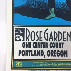 Gig Posters Bob Dylan Paul Simon - 1999 Mark Arminski Poster Portland, OR Rose Garden