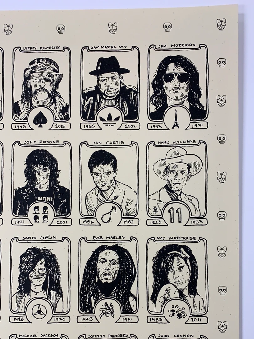 Dead Rock Stars - Fugscreens Studios Poster Art Print 6 Dead Rock Stars - Fugscreens Studios Poster Art Print