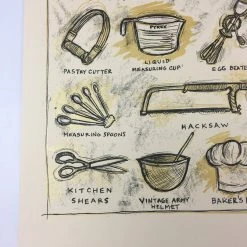 Essential Tools In Baking - 2012 Dan Grzeca Poster Art Print Art Prints