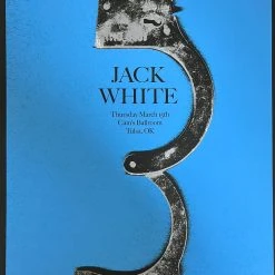 Gig Posters Jack White - 2012 Alan Hynes Poster Tulsa, OK Cain's