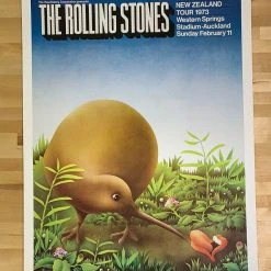 Gig Posters Rolling Stones - 1973 Ian McCausland Poster Auckland, NZ 9 Gig Posters Rolling Stones - 1973 Ian McCausland Poster Auckland, NZ