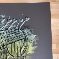 Serengeti Ghost - 2009 Dan Grzeca Poster Art Print Dark Brown