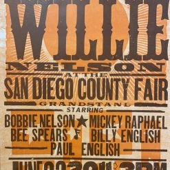 Willie Nelson - 2011 Hatch Show Print 6/23 Poster Del Mar, California Gig Posters