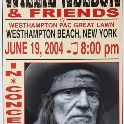 Willie Nelson - 2004 Franks Brothers 6/19 Poster Westhampton Beach, NY Gig Posters