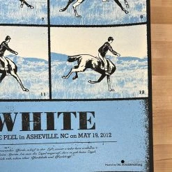 Jack White - 2012 Rob Jones Poster Asheville, NC Alabama Shakes Gig Posters