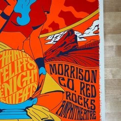 Sold Out Posters Nathaniel Rateliff & The Night Sweats - 2016 Poster Red Rocks Morrison, CO