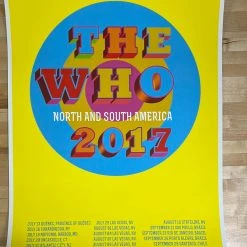 Sold Out Posters Gig Posters The Who - 2017 Poster North & South America Tour Screen Print