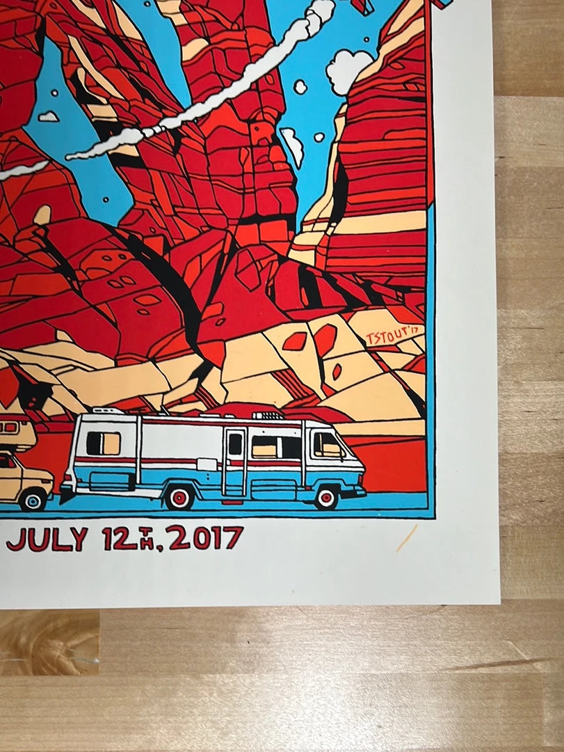 Ween - 2017 Tyler Stout Poster Red Rocks Morrison, CO Colorado 7 Ween - 2017 Tyler Stout Poster Red Rocks Morrison, CO Colorado