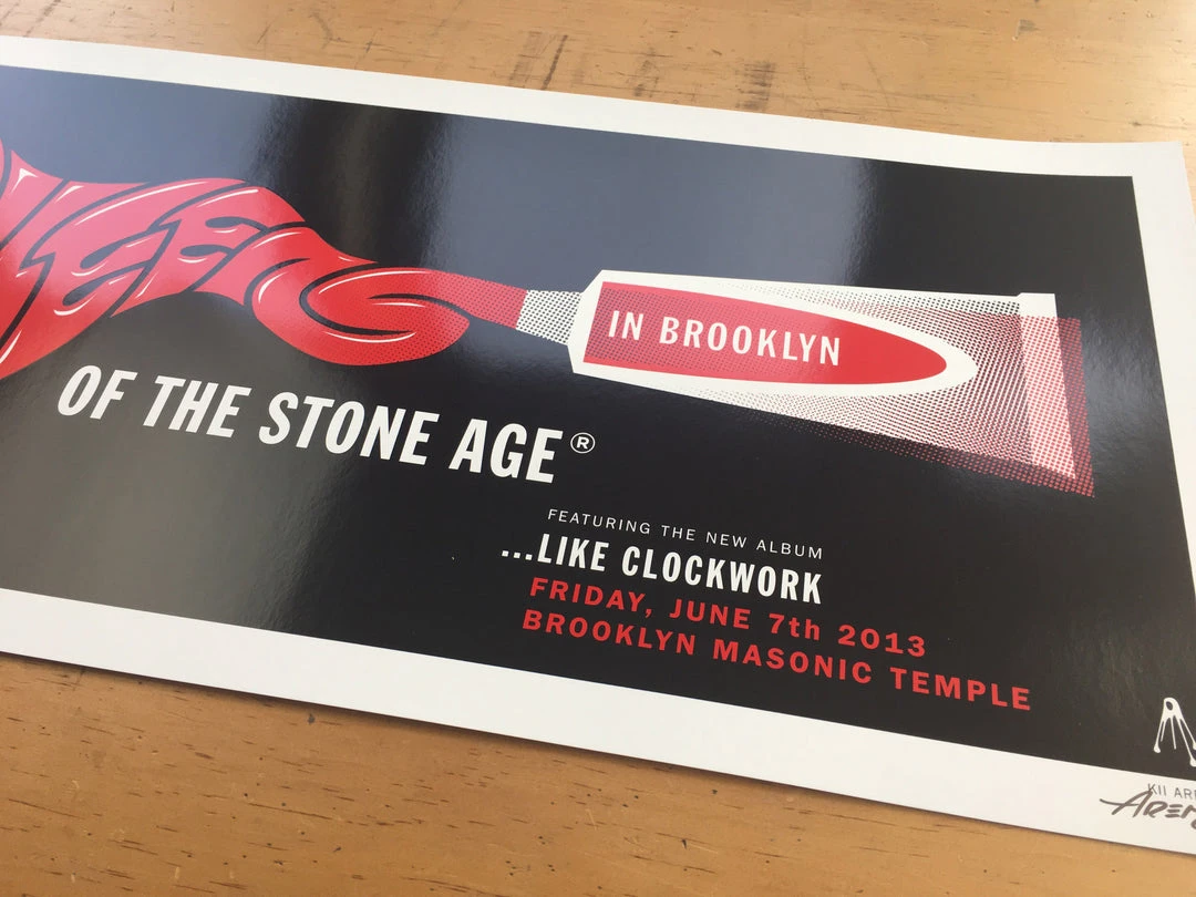 Queens Of The Stone Age - 2013 Kii Arens Poster Brooklyn New York QOTSA 9 Queens Of The Stone Age - 2013 Kii Arens Poster Brooklyn New York QOTSA