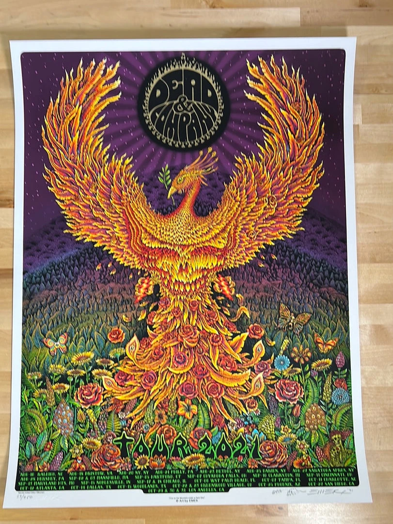 Dead & Company - 2021 EMEK Poster Summer Tour S/N X/250 Gig Posters 4 Dead & Company - 2021 EMEK Poster Summer Tour S/N X/250 Gig Posters