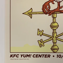 Kings Of Leon - 2017 Tyler Skaggs Poster Louisville, KY KFC Yum! Center