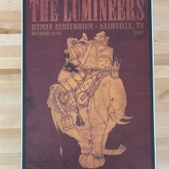 Sold Out Posters Lumineers - 2013 Poster Nashville, TN Ryman Auditorium