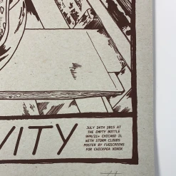 Radioactivity - 2015 Fugscreens Studios Poster Variant Chicago, IL Empty Bottle