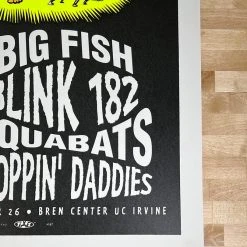 TAZ Blink 182 Reel Big Fish - 1997 T.A.Z. Poster Irvine, CA Bren Center
