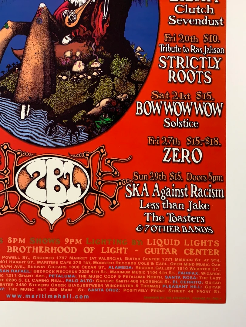 Dave Huckins MHP 44 March - 1998 Poster Maritime Hall San Fran 1st 7 Dave Huckins MHP 44 March - 1998 Poster Maritime Hall San Fran 1st