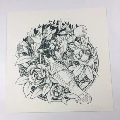 Reclaim, Erode - 2015 Justin Santora Poster Art Print Line Variant