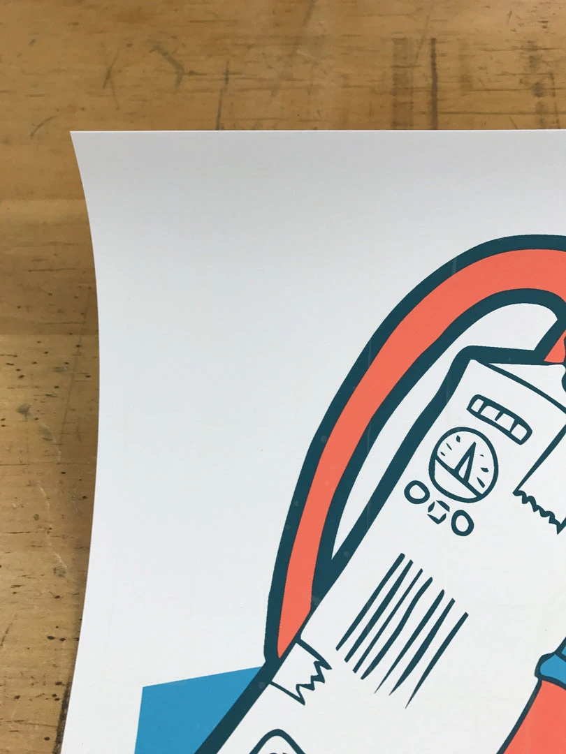 Flight To Mars - 2014 Dumbgun Poster Seattle, WA Showbox 5 Flight To Mars - 2014 Dumbgun Poster Seattle, WA Showbox