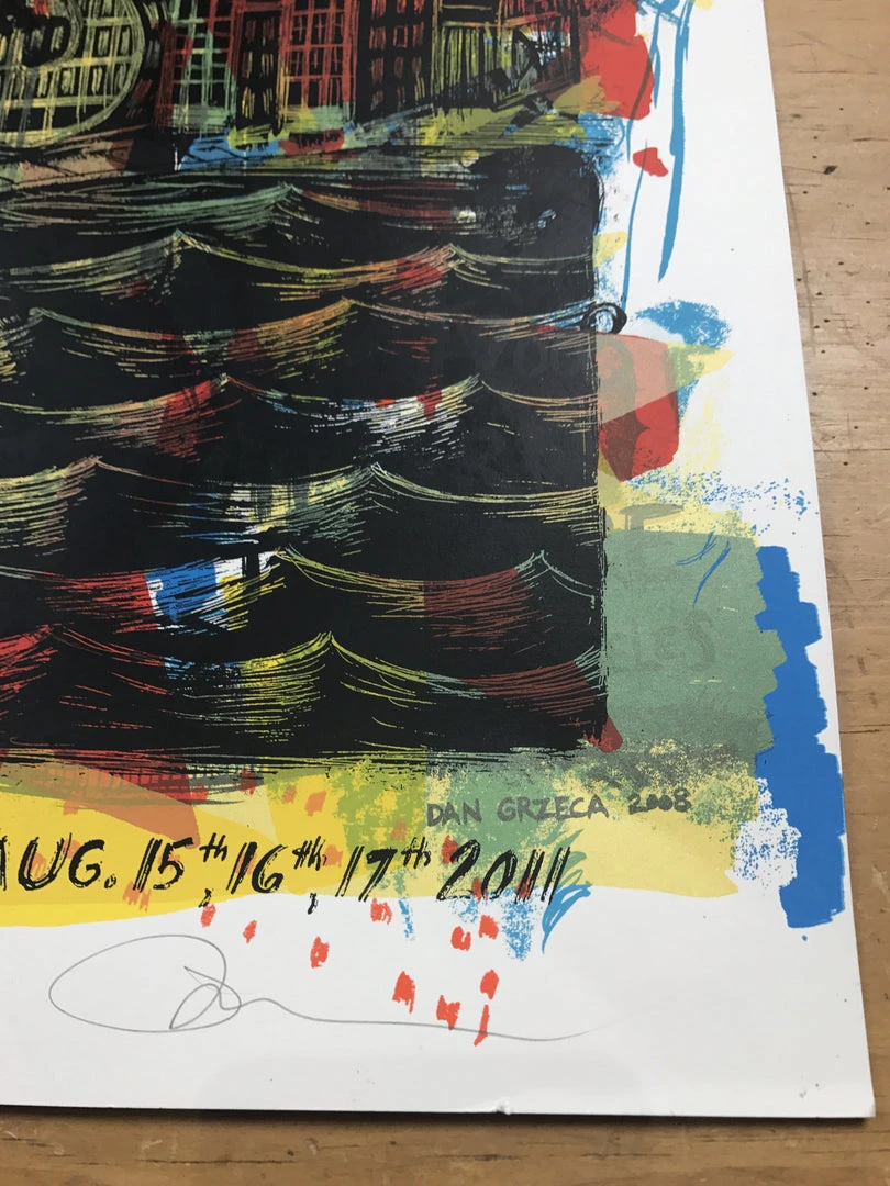 Phish - 2011 Dan Grzeca Poster Chicago, IL UIC TEST Print 7 Phish - 2011 Dan Grzeca Poster Chicago, IL UIC TEST Print