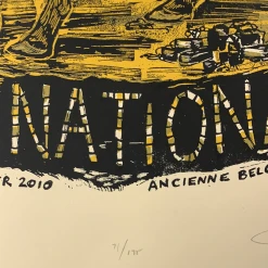 The National - 2010 Dan Grzeca Poster Brussels, BEL Ancienne Belgique
