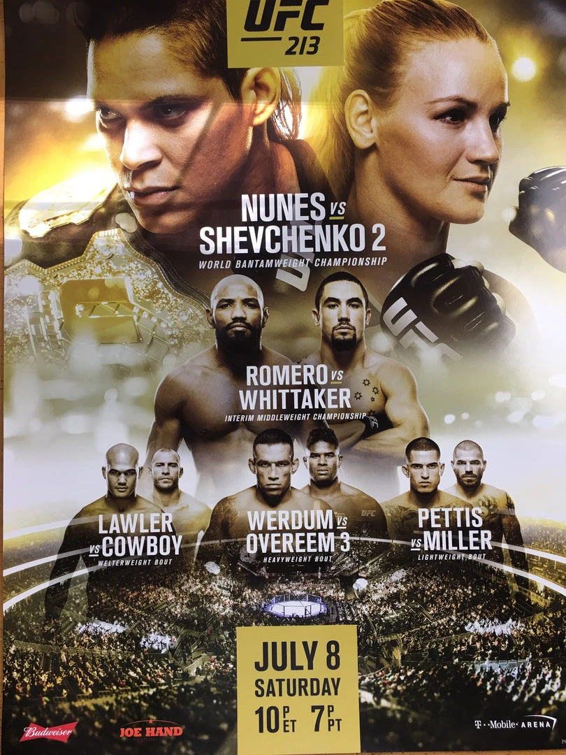 Sold Out Posters UFC 213 Poster - Nunes Vs Shevchenko 2 3 Sold Out Posters UFC 213 Poster - Nunes Vs Shevchenko 2