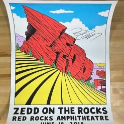 Colorado Zedd On The Rocks - 2019 Luke McGarry Poster Red Rocks, Morrison, CO