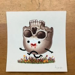 Steve - 2017 Mike Mitchell Skull Poster Print Mikeland