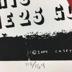 Vandermark 5 - 2004 Casey Burns Poster Carrboro, NC Go Gig Posters