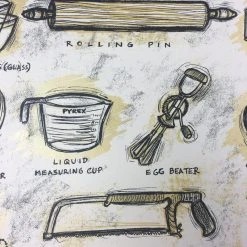 Essential Tools In Baking - 2012 Dan Grzeca Poster Art Print Art Prints