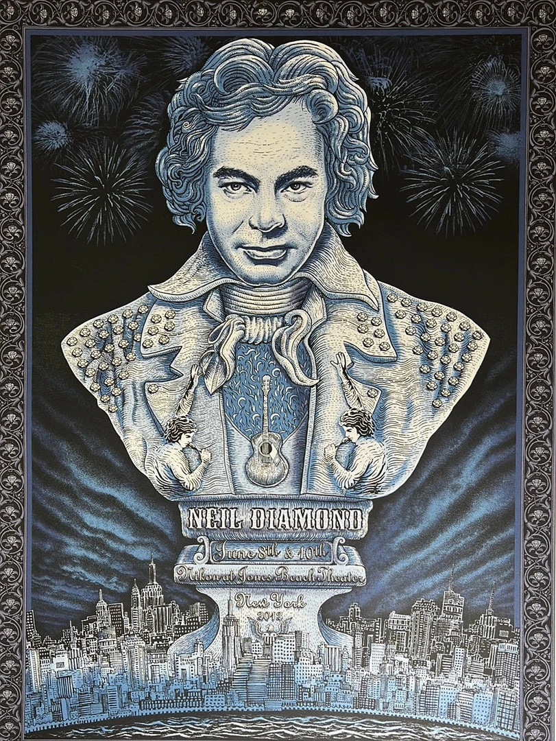 Neil Diamond - 2012 Emek Poster New York, NY S/N/AP 3 Neil Diamond - 2012 Emek Poster New York, NY S/N/AP