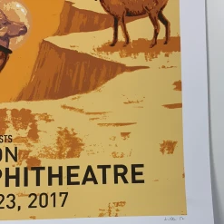 Greensky Bluegrass - 2017 John Vogl Poster Morrison, CO Red Rocks