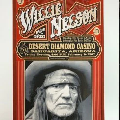 Willie Nelson - 2017 Mattole River Studios Poster Sahuarita, AZ Gig Posters