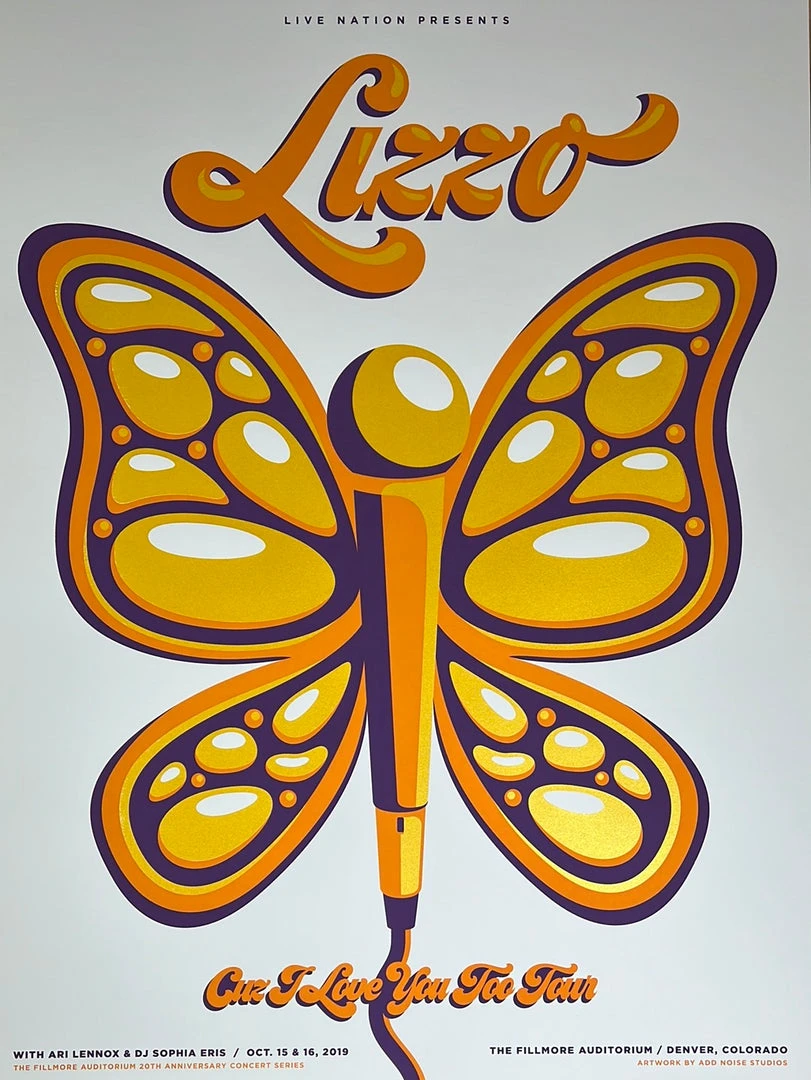 Colorado Lizzo - 2021 Mike Tallman Poster Denver, CO The Fillmore 3 Colorado Lizzo - 2021 Mike Tallman Poster Denver, CO The Fillmore