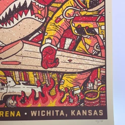 Gregg Gordon Gig Posters Foo Fighters - 2020 Gigart Poster Wichita, KS Intrust Bank Arena 1st