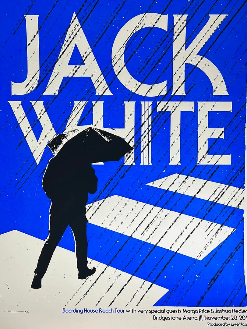 Jack White - 2018 Andrew Vastagh Poster Nashville, TN Bridgestone Arena Gig Posters 3 Jack White - 2018 Andrew Vastagh Poster Nashville, TN Bridgestone Arena Gig Posters