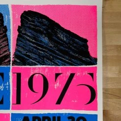 The 1975 - 2019 Brendan Moyles Dorney Poster Red Rocks Morrison, CO