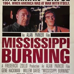 Sold Out Posters Mississippi Burning - 1988 One Sheet Movie Poster Original Vintage 27x40 Movie/TV Posters