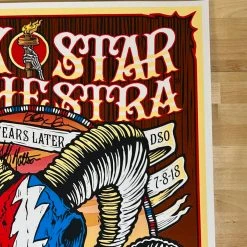 Sold Out Posters Colorado Dark Star Orchestra - 2018 Poster Autographed Red Rocks Morrison, CO