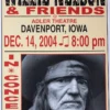 Gig Posters Willie Nelson - 2004 Franks Brothers 12/14 Poster Davenport, IA 1 Gig Posters Willie Nelson - 2004 Franks Brothers 12/14 Poster Davenport, IA
