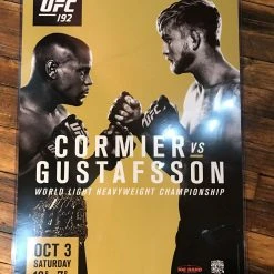 Sold Out Posters UFC 192 Poster Cormier Vs. Gustafsson Toyota Center PPV