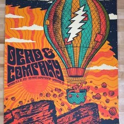 Colorado Dead & Company - 2021 Status Serigraph Poster Red Rocks Morrison, CO
