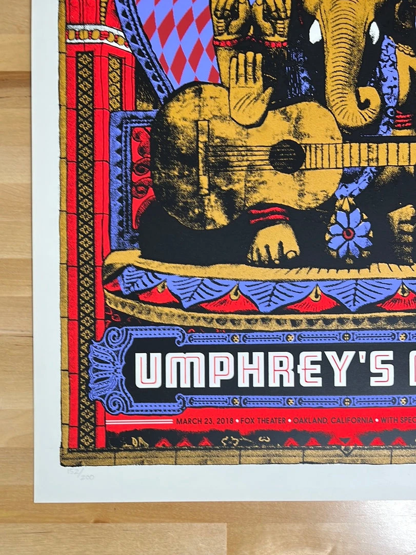 Gig Posters Umphrey's McGee - 2018 Nate Duval Poster Oakland, CA 8 Gig Posters Umphrey's McGee - 2018 Nate Duval Poster Oakland, CA